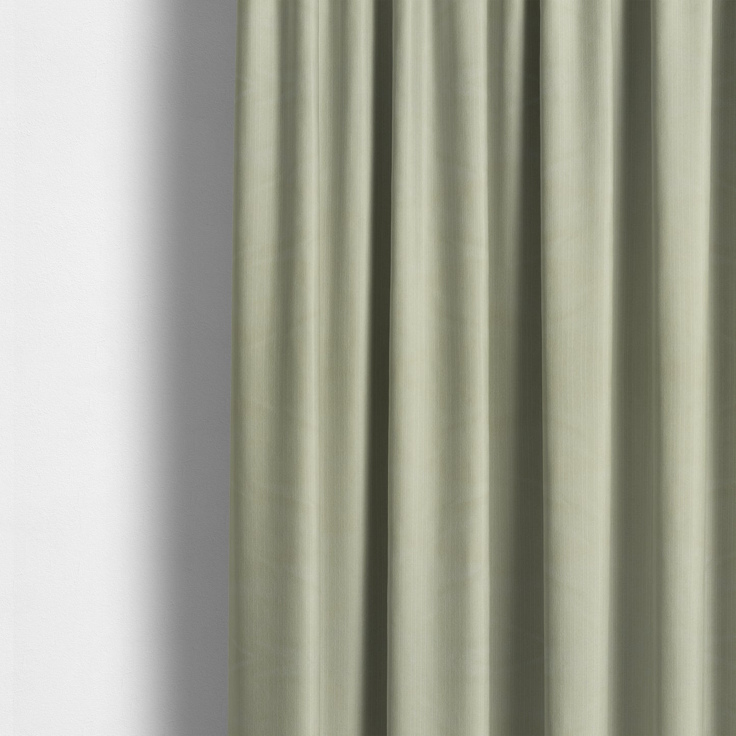 Havant Strie Soft Velvet Textured Feel Chenille Material In Cream Beige Upholstery Fabrics - Made To Measure Curtains