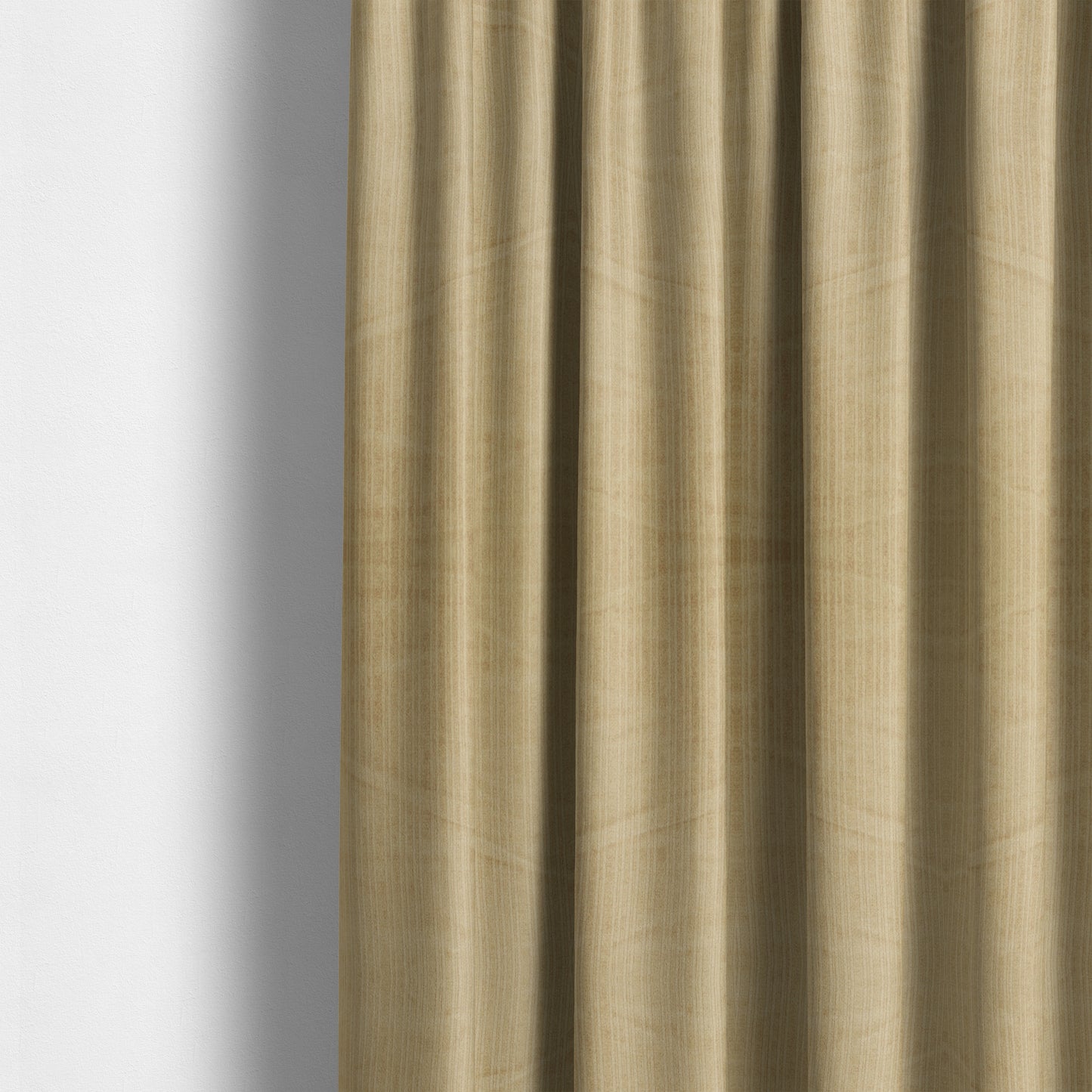 Havant Strie Soft Velvet Textured Feel Chenille Material In Sandy Beige Upholstery Fabrics - Made To Measure Curtains