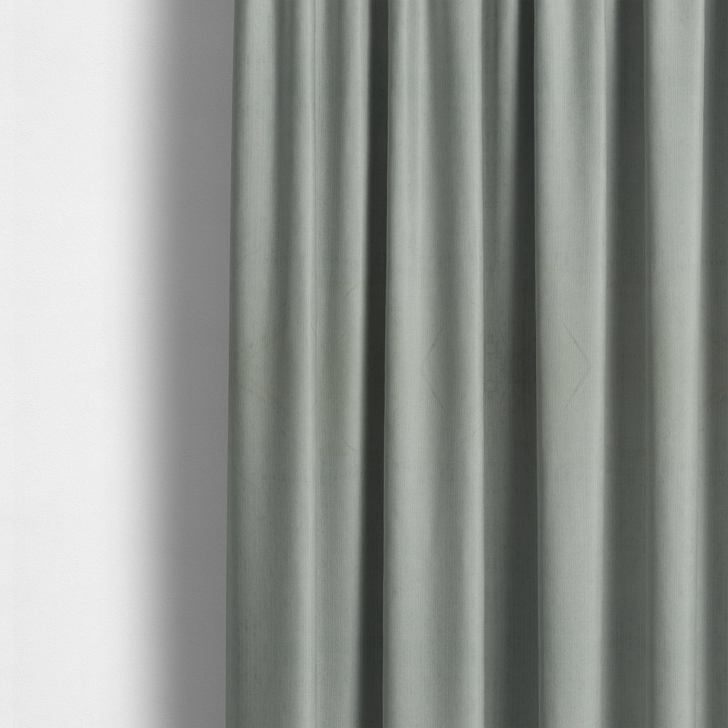 Havant Strie Soft Velvet Textured Feel Chenille Material In Silver Upholstery Fabrics - Made To Measure Curtains