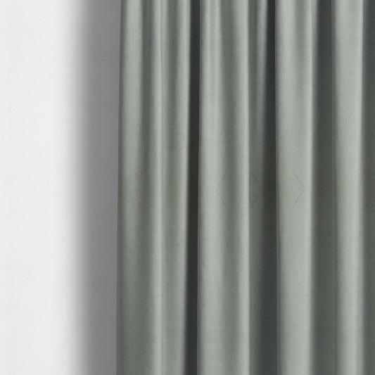 Havant Strie Soft Velvet Textured Feel Chenille Material In Silver Upholstery Fabrics - Made To Measure Curtains