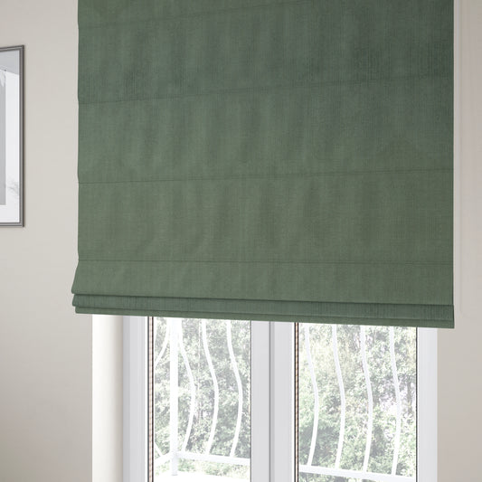 Havant Strie Soft Velvet Textured Feel Chenille Material In Grey Upholstery Fabrics - Roman Blinds