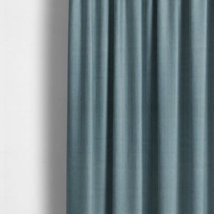 Havant Strie Soft Velvet Textured Feel Chenille Material In Light Blue Upholstery Fabrics - Made To Measure Curtains