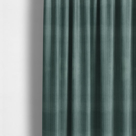 Havant Strie Soft Velvet Textured Feel Chenille Material In Teal Upholstery Fabrics - Made To Measure Curtains