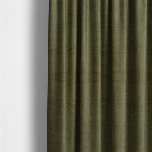 Havant Strie Soft Velvet Textured Feel Chenille Material In Green Upholstery Fabrics - Made To Measure Curtains