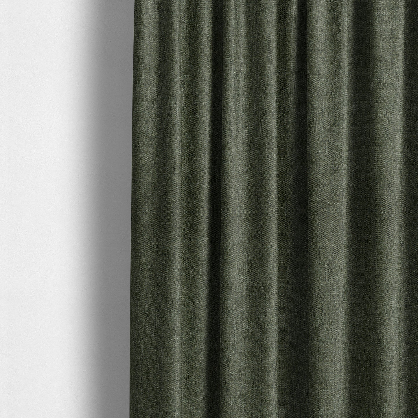 Hemsby Textured Weave Furnishing Fabric In Green Colour - Made To Measure Curtains