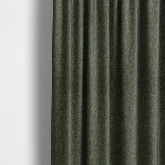 Hemsby Textured Weave Furnishing Fabric In Green Colour - Made To Measure Curtains