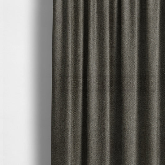 Hemsby Textured Weave Furnishing Fabric In Brown Colour - Made To Measure Curtains