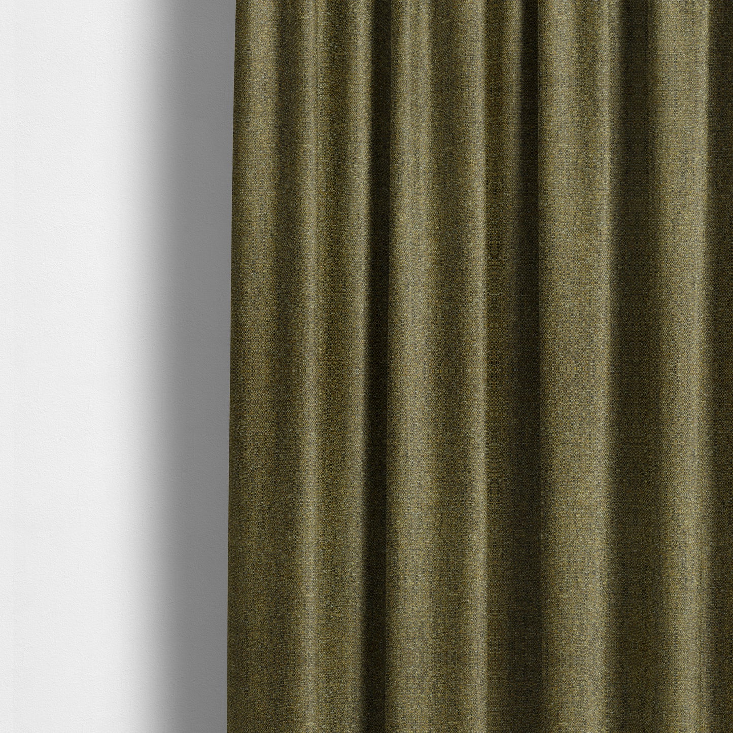 Hemsby Textured Weave Furnishing Fabric In Yellow Colour - Made To Measure Curtains