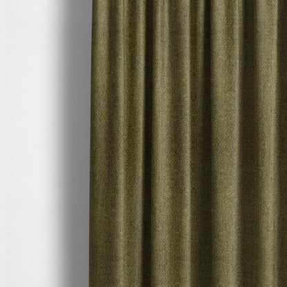 Hemsby Textured Weave Furnishing Fabric In Yellow Colour - Made To Measure Curtains