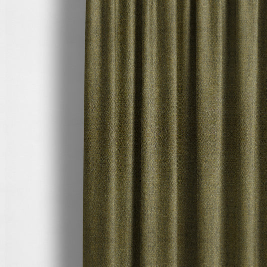 Hemsby Textured Weave Furnishing Fabric In Yellow Colour - Made To Measure Curtains