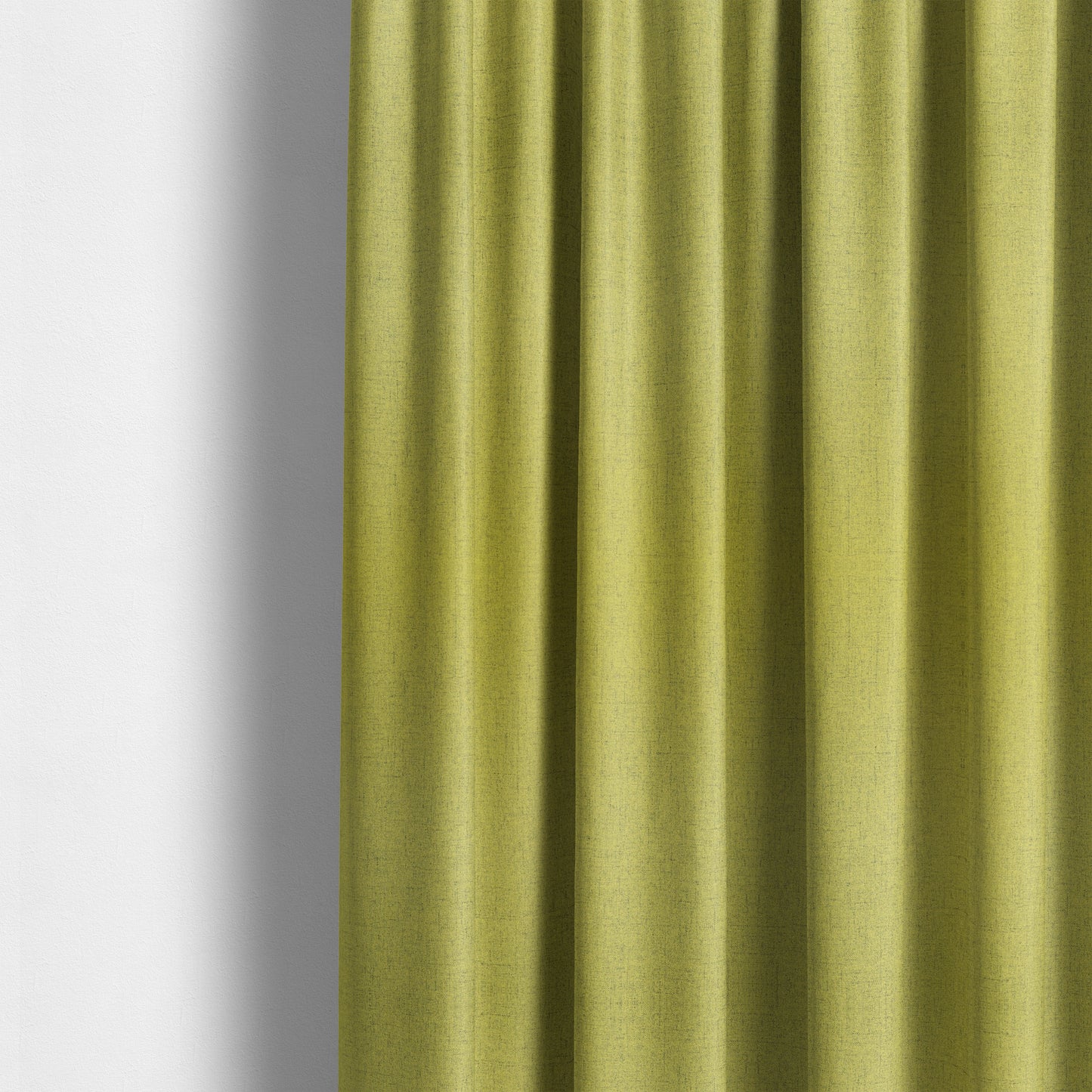 Ibiza Soft Chenille Furnishing Upholstery Fabric In Green Colour - Made To Measure Curtains