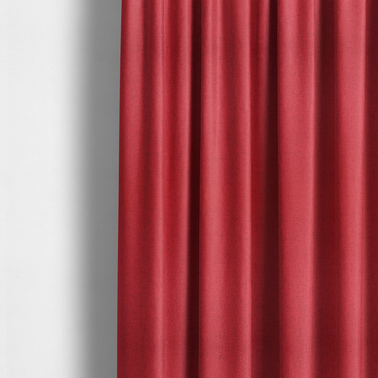 Ibiza Soft Chenille Furnishing Upholstery Fabric In Red Colour - Made To Measure Curtains