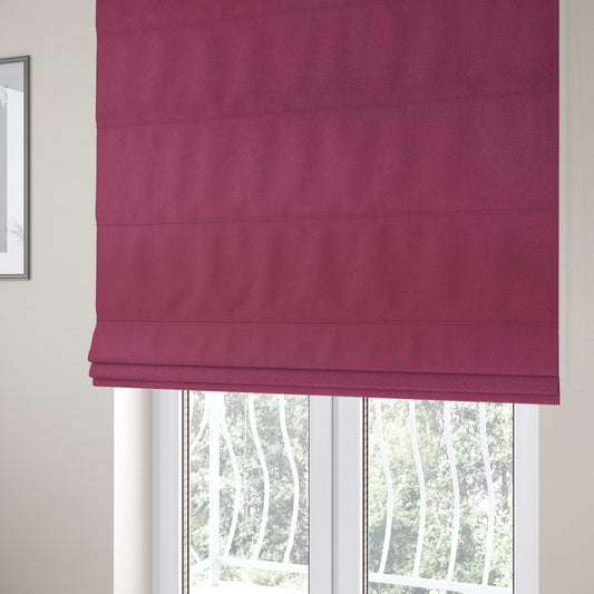 Ibiza Soft Chenille Furnishing Upholstery Fabric In Purple Colour - Roman Blinds