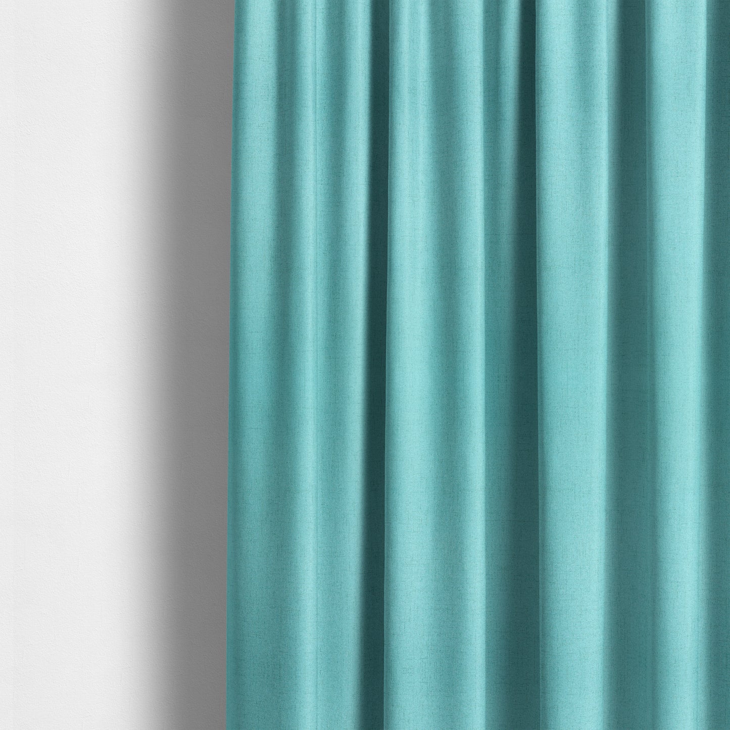 Ibiza Soft Chenille Furnishing Upholstery Fabric In Teal Blue Colour - Made To Measure Curtains