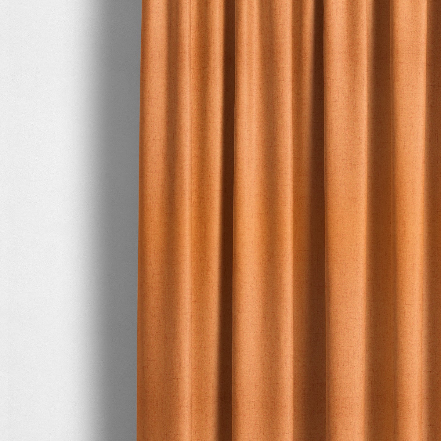 Ibiza Soft Chenille Furnishing Upholstery Fabric In Orange Colour - Made To Measure Curtains