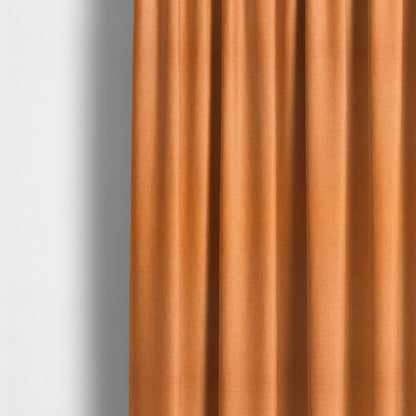 Ibiza Soft Chenille Furnishing Upholstery Fabric In Orange Colour - Made To Measure Curtains