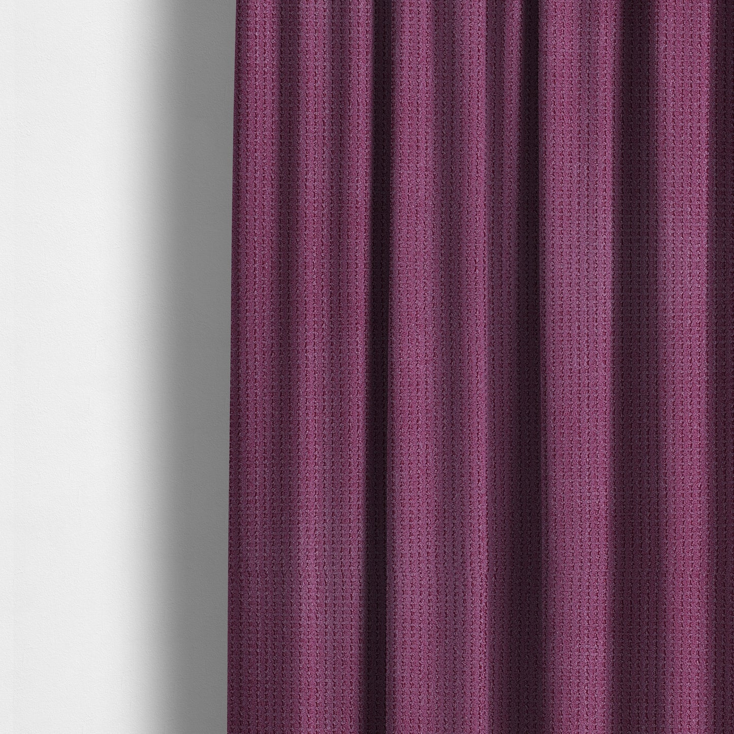 Ilford Plush Wave Ripple Effect Corduroy Upholstery Fabric In Pink Colour - Made To Measure Curtains