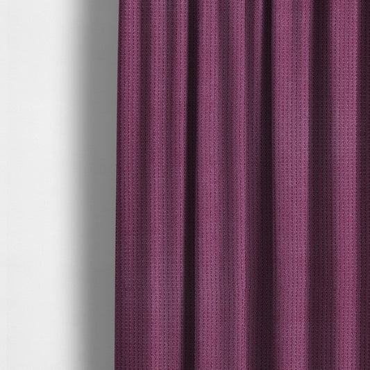 Ilford Plush Wave Ripple Effect Corduroy Upholstery Fabric In Pink Colour - Made To Measure Curtains