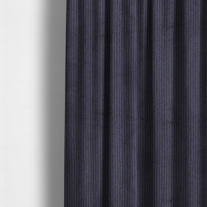 Ilford Plush Wave Ripple Effect Corduroy Upholstery Fabric In Purple Colour - Made To Measure Curtains