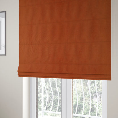 Irania Soft Chenille Upholstery Fabric Orange Colour - Roman Blinds