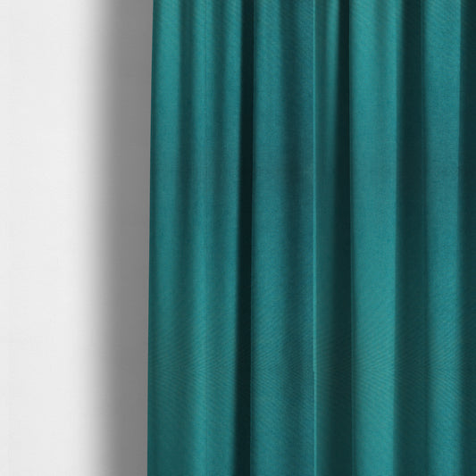 Irania Soft Chenille Upholstery Fabric Teal Blue Colour - Made To Measure Curtains