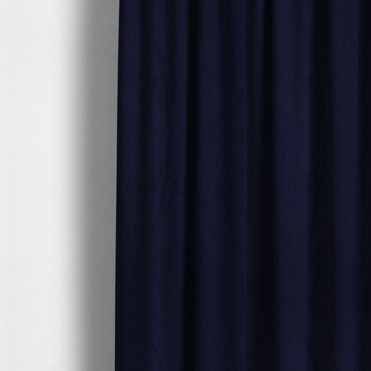 Irania Soft Chenille Upholstery Fabric Navy Blue Colour - Made To Measure Curtains