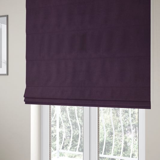 Irania Soft Chenille Upholstery Fabric Purple Colour - Roman Blinds