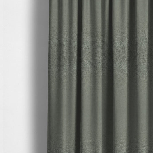 Irvine Herringbone Weave Chenille Upholstery Fabric Silver Mist Colour - Made To Measure Curtains