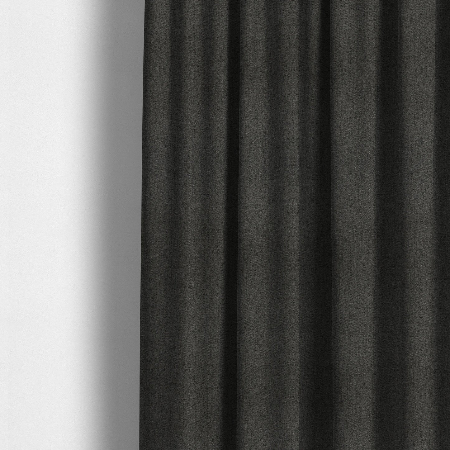 Irvine Herringbone Weave Chenille Upholstery Fabric Grey Carbon Colour - Made To Measure Curtains