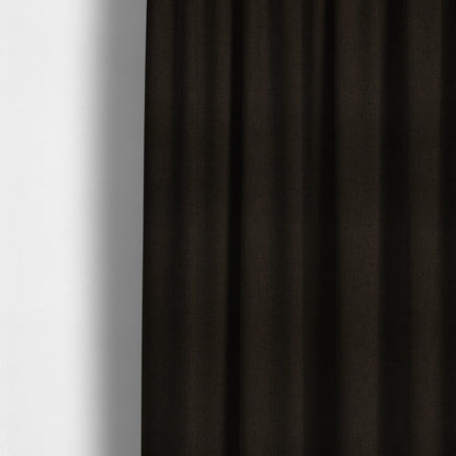 Irvine Herringbone Weave Chenille Upholstery Fabric Chocolate Brown Colour - Made To Measure Curtains