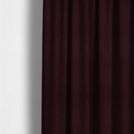 Irvine Herringbone Weave Chenille Upholstery Fabric Wine Colour - Made To Measure Curtains