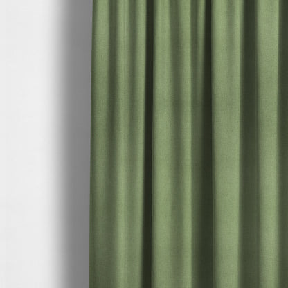 Irvine Herringbone Weave Chenille Upholstery Fabric Green Colour - Made To Measure Curtains