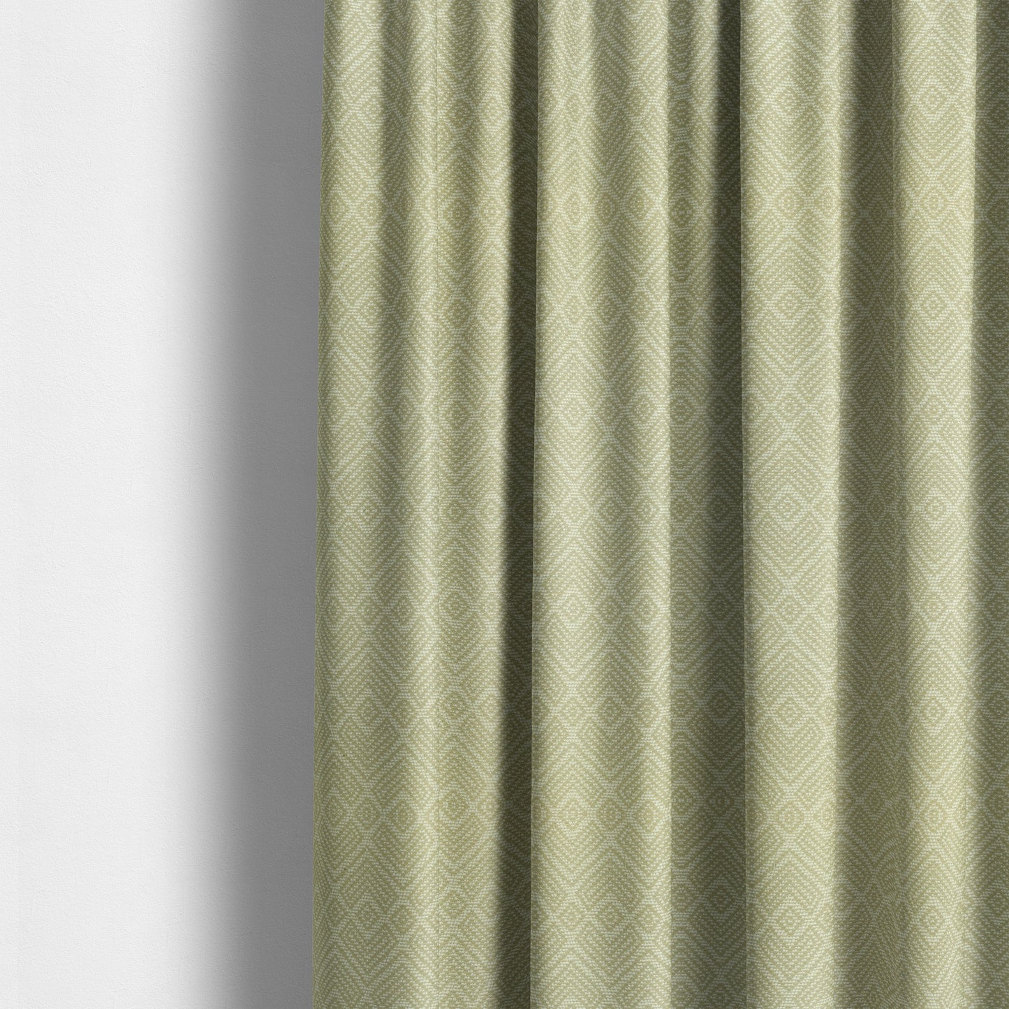 Cream Gold Colour Textured Geometric Pattern Soft Chenille Upholstery Fabric JO-1059 - Made To Measure Curtains