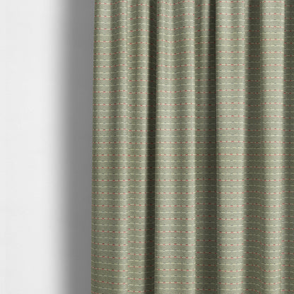 Striped Pattern Cream Grey Pink Colour Furnishing Upholstery Fabric JO-1064 - Made To Measure Curtains