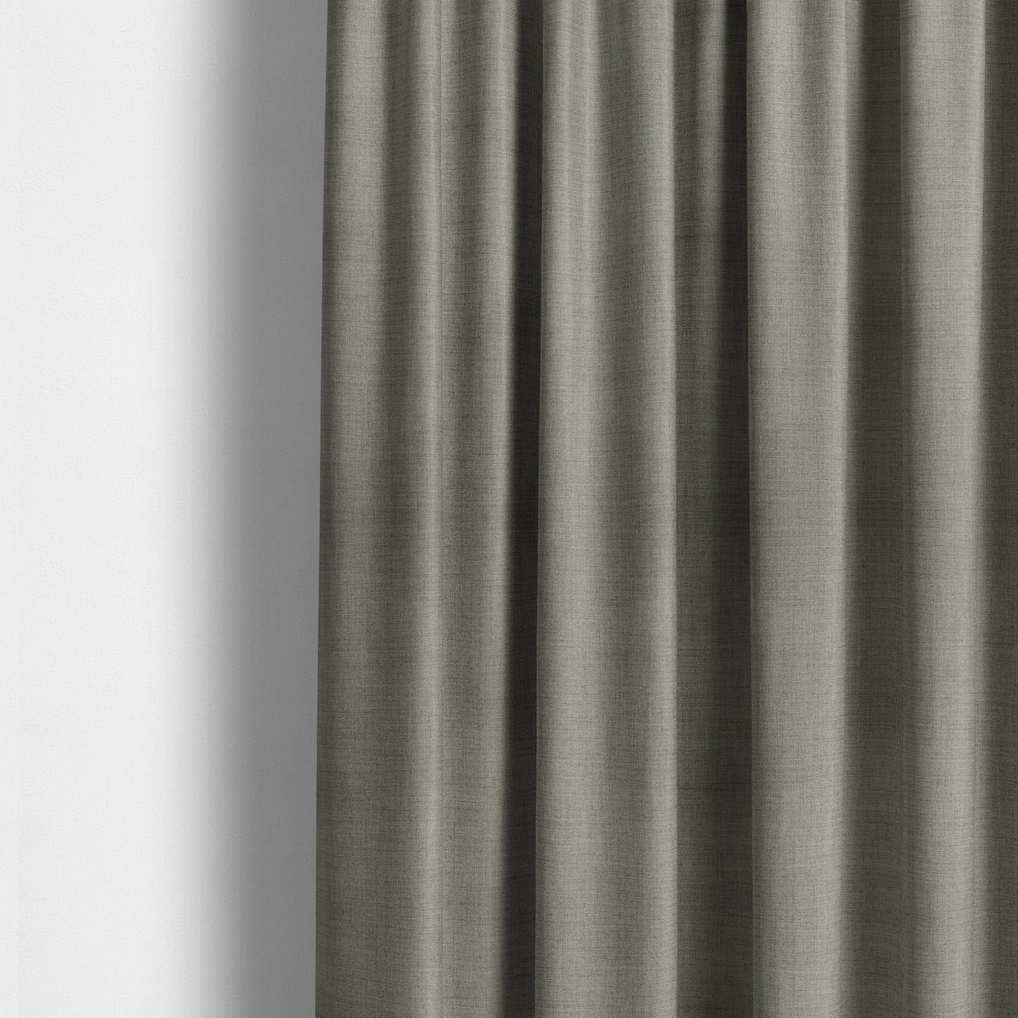 Kashmir Wool Effect Chenille Fabric In Grey Colour JO-107 - Made To Measure Curtains