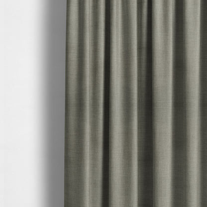 Kashmir Wool Effect Chenille Fabric In Grey Colour JO-107 - Made To Measure Curtains