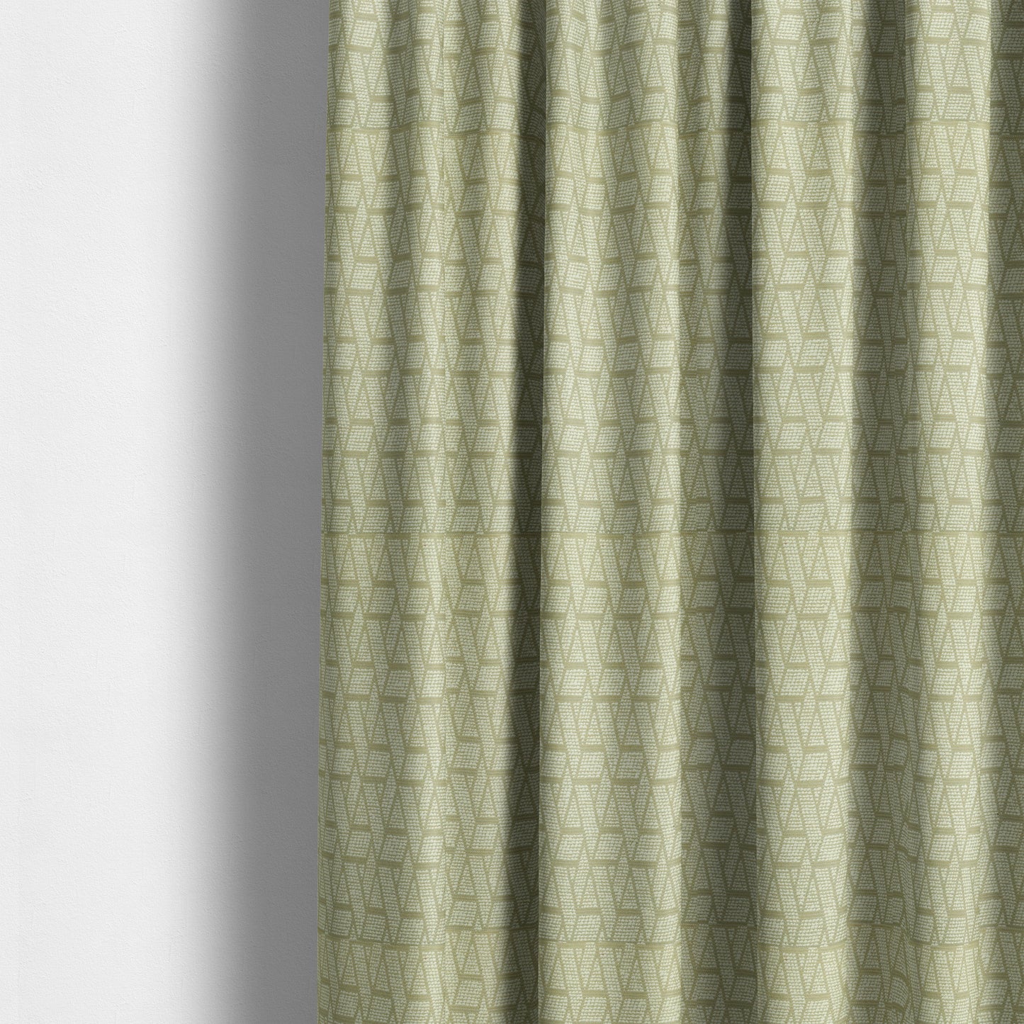 Cream Gold Colour Textured Geometric Pattern Soft Chenille Upholstery Fabric JO-1088 - Made To Measure Curtains