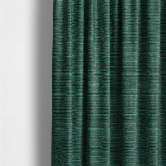 Striped Semi Plain Chenille Blue Teal Colour Upholstery Fabric JO-1097 - Made To Measure Curtains