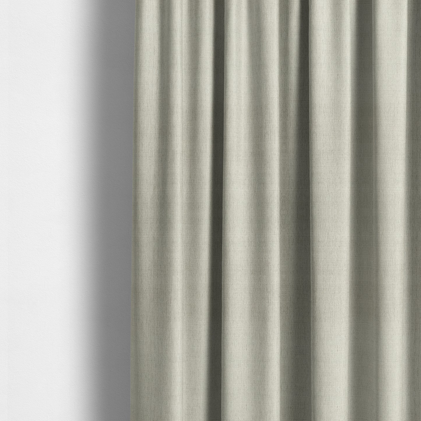 Rumba Plain Chenille Fabric In White Colour Furnishing Fabrics JO-110 - Made To Measure Curtains