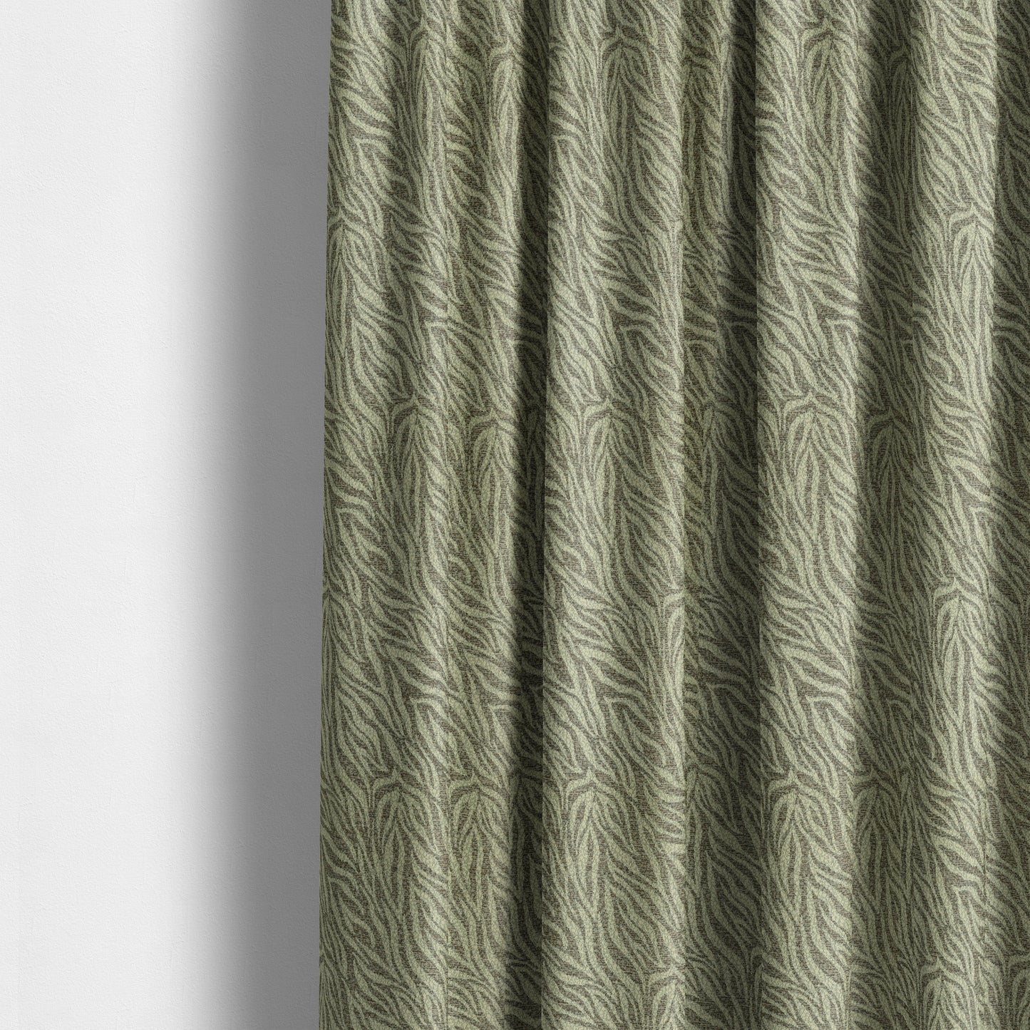 Striped Inspired Pattern Chenille Material Brown Cream Colour Upholstery Fabric JO-1135 - Made To Measure Curtains