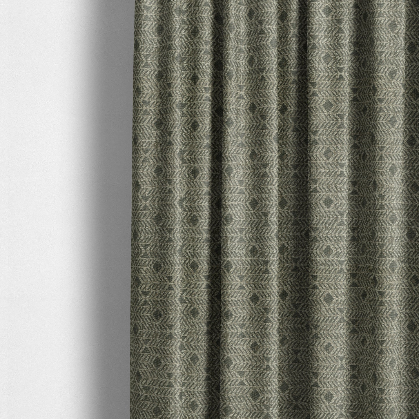 Grey Brown Coloured Horizontal Stripe Pattern Chenille Furnishing Upholstery Fabric JO-1153 - Made To Measure Curtains