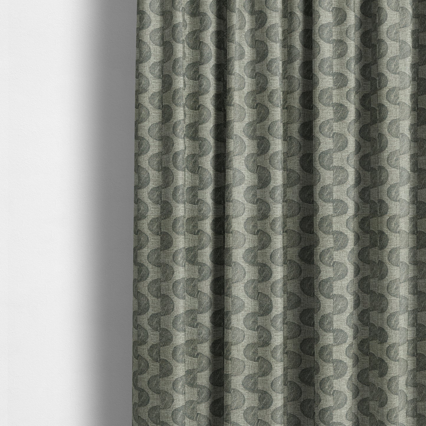 Grey Brown Coloured Vertical Stripe Pattern Chenille Furnishing Upholstery Fabric JO-1161 - Made To Measure Curtains