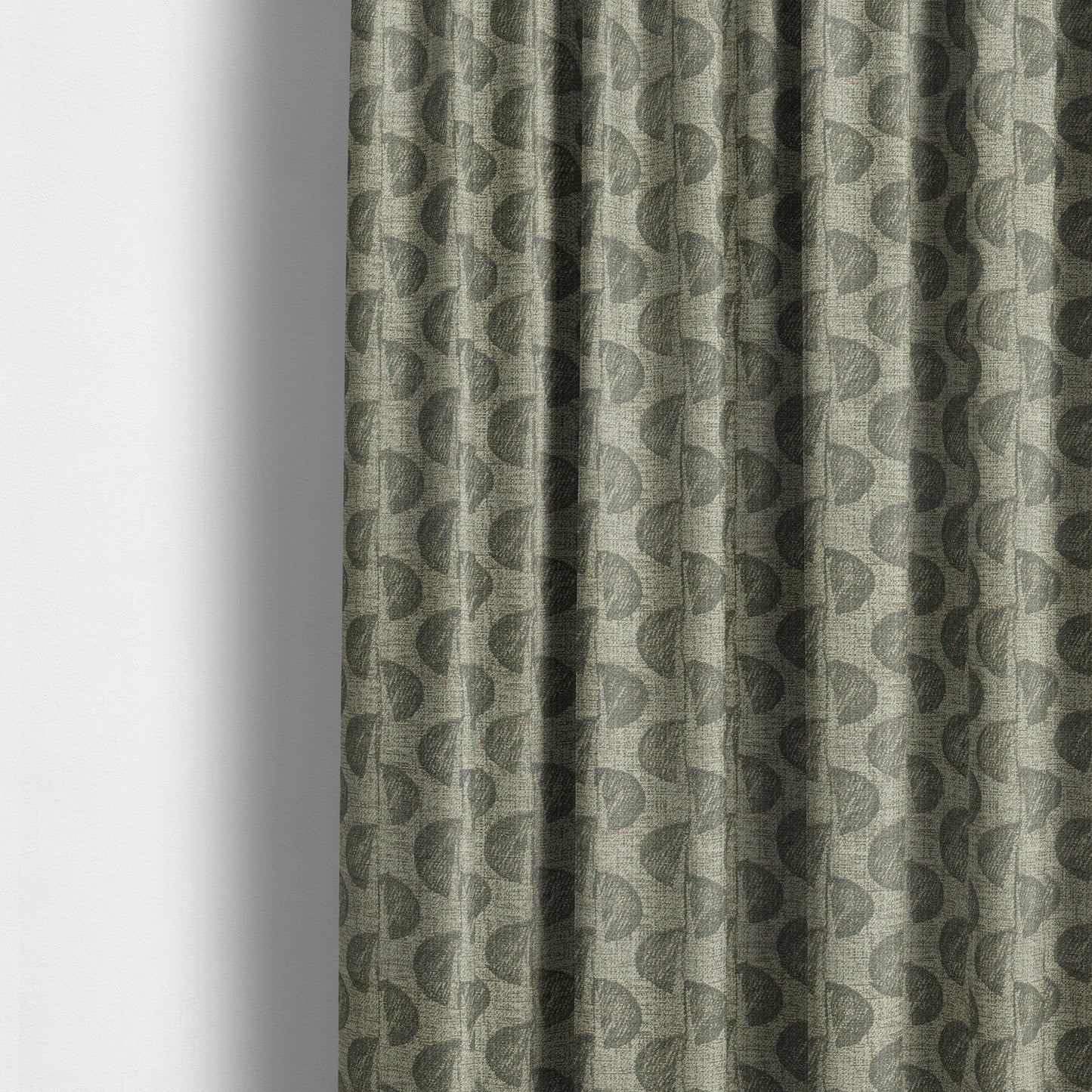 Grey Brown Coloured Vertical Pattern Chenille Furnishing Upholstery Fabric JO-1162 - Made To Measure Curtains