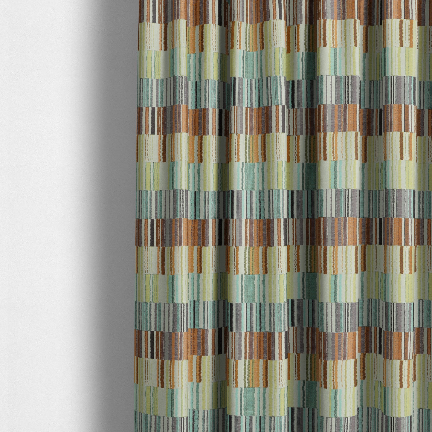 Geometric Modern Pastel Coloured Tones Chenille Material Upholstery Fabric JO-1187 - Made To Measure Curtains