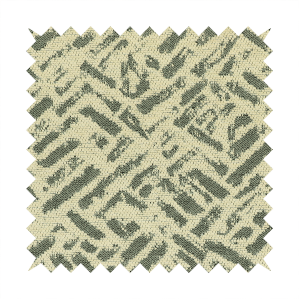 Geometric Stripe Pattern Effect Modern Grey Beige Upholstery Fabric JO-1201 - Made To Measure Curtains