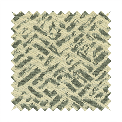 Geometric Stripe Pattern Effect Modern Grey Beige Upholstery Fabric JO-1201 - Made To Measure Curtains