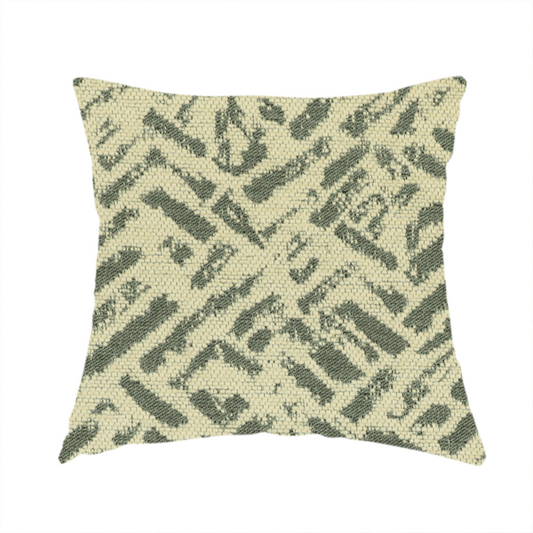 Geometric Stripe Pattern Effect Modern Grey Beige Upholstery Fabric JO-1201 - Handmade Cushions