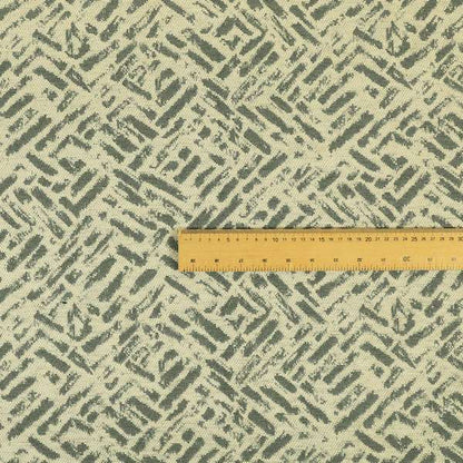 Geometric Stripe Pattern Effect Modern Grey Beige Upholstery Fabric JO-1201 - Made To Measure Curtains