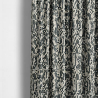 Vertically Striped Pattern Chenille Upholstery Furnishing Fabric JO-1210 - Made To Measure Curtains