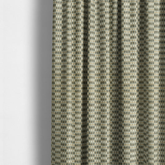 Grey Orange Abstract Pattern Woven Jacquard Soft Chenille Upholstery Fabric JO-1213 - Made To Measure Curtains